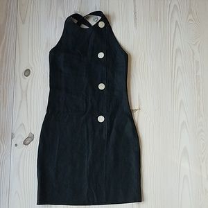 Valentino Miss V black linen sundress COUTURE